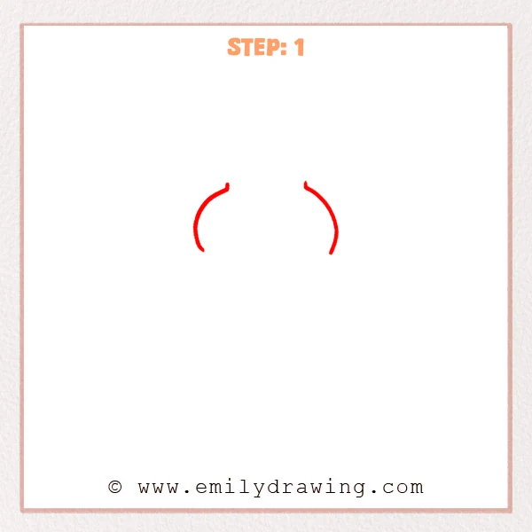 how to draw a water bottle - Step 1
